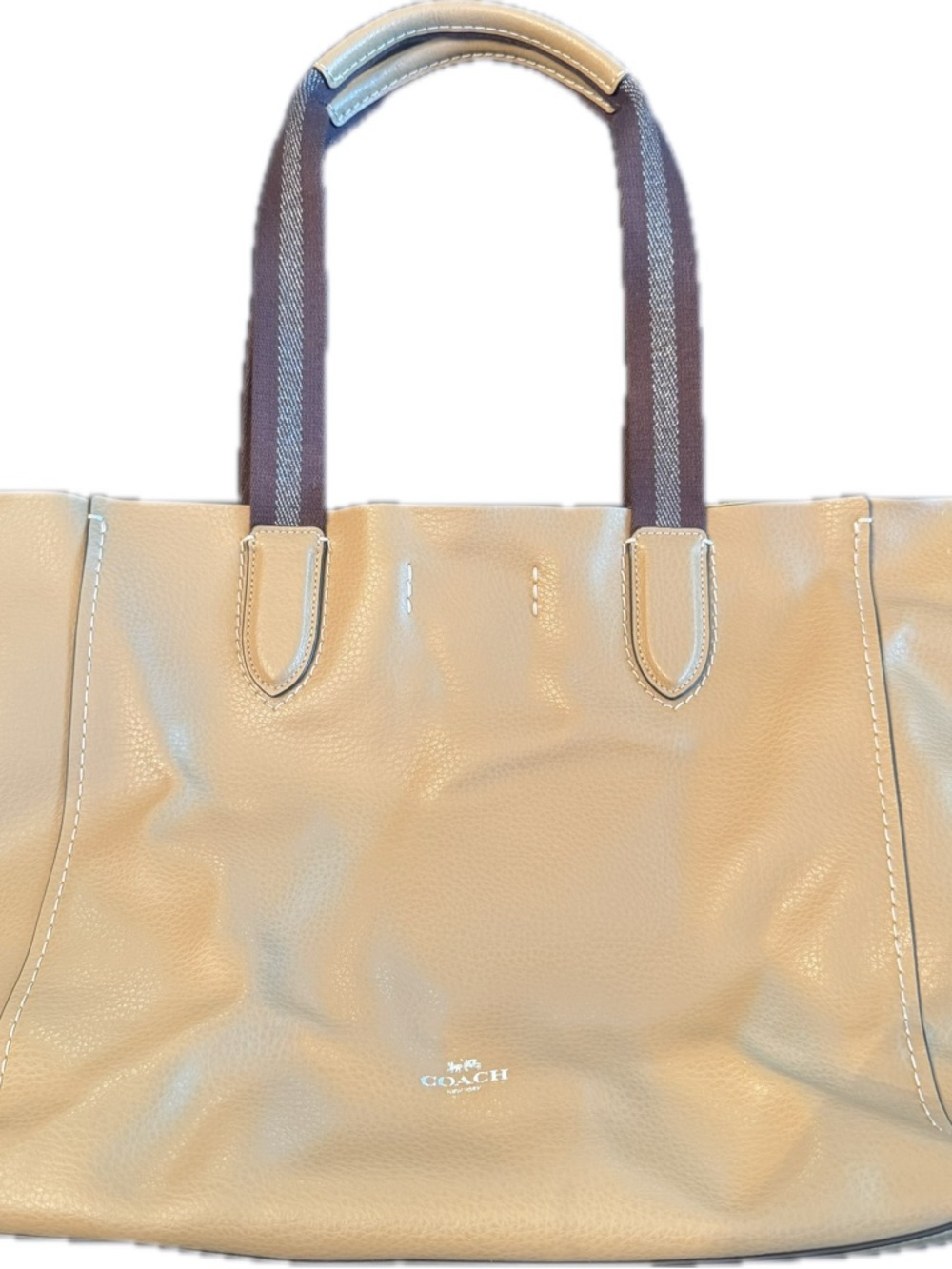 Coach Derby Tote - Latte pebble leather